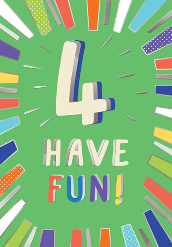 Picture of 4 BIRTHDAY CARD HAVE FUN